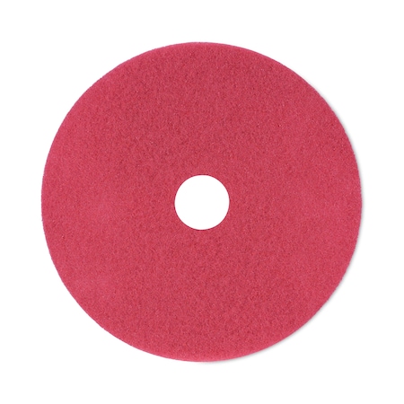 Boardwalk Buffing Floor Pads, 21" Diameter, Red, PK5 BWK4021RED